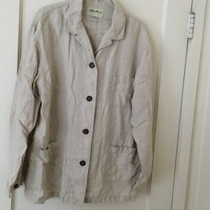 Vintage Eddie Bauer Linen Utility/Safari Jacket